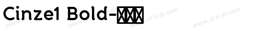 Cinze1 Bold字体转换